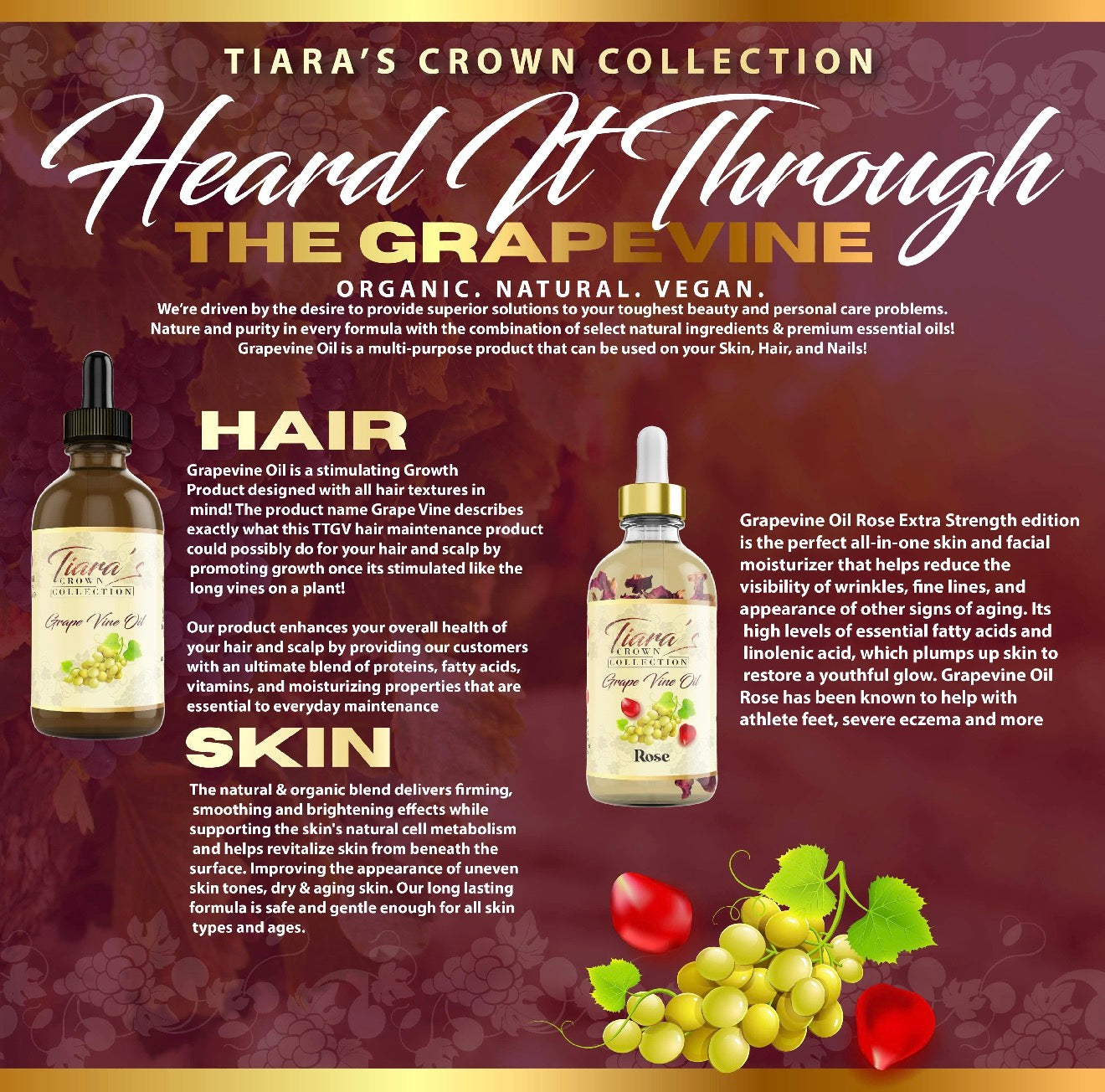 Grapevine Oil - Rose